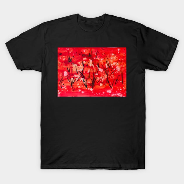 Cotton Field at Sunset T-Shirt by Heatherian